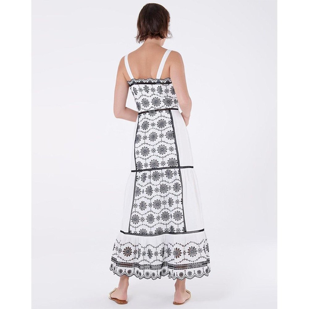 NWT Veronica Beard Sasha Embroidered Midi Dress 2 - Picture 2 of 9